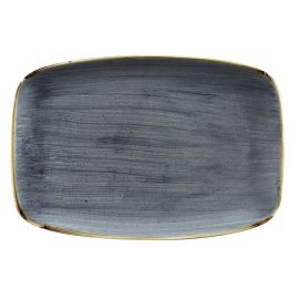 Блюдо прямоугольное CHEFS 35,5х24,5см, без борта, STONECAST, цвет BLUEBERRY SBBSXP141 купить в Е.Маркет