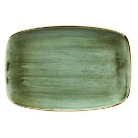 Блюдо прямоугольное CHEFS 35,5х24,5см, без борта, STONECAST, цвет SAMPHIRE GREEN SSGSXP141 купить в Е.Маркет