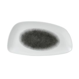 Блюдо сервировочное CHEFS GEO 35х18,5см, без борта, цвет RAKU QUARTZ BLACK, STUDIO PRINTS RKBQGE351 купить в Е.Маркет