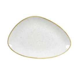 Блюдо треугольное CHEFS 30,4х20,5см, без борта, STONECAST, цвет BARLEY WHITE SWHSTC301 купить в Е.Маркет