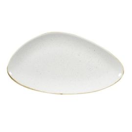 Блюдо треугольное CHEFS 35,5х18,8см, без борта, STONECAST, цвет BARLEY WHITE SWHSTC351 купить в Е.Маркет