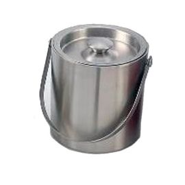 Ведро для льда D15см H15см 1,7л, с крышкой, двойные стенки, нерж.сталь IBD35 купить в Е.Маркет
