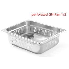 Гастроемкость перфор. 1/2 н=150, нерж.сталь E12150P купить в Е.Маркет