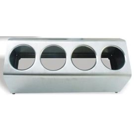 Диспенсер для емкостей для столовых приборов 4 отв., одна линия, нерж.сталь FCH41 купить в Е.Маркет