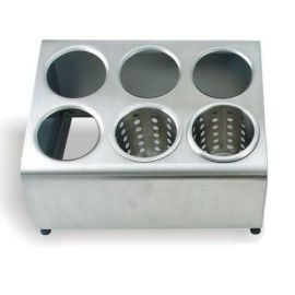 Диспенсер для емкостей для столовых приборов 8 отв., две линии, нерж.сталь FCH82 купить в Е.Маркет