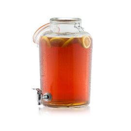 Диспенсер для сока "банка" 9,5л D27,5см H41см, стекло, с краном и герметичной крышкой BDG2000 купить в Е.Маркет