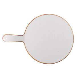 Доска сервировочная с ручкой D32см, меламин, BUFFET STONECAST MELAMINE, цвет BARLEY WHITE ZPLSTRP1 купить в Е.Маркет