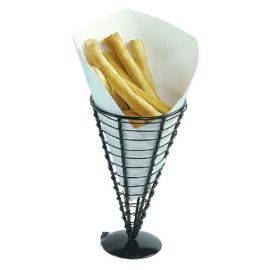 Емкость для закусок "конус" D12,8см H22,5см, черная BSK112 купить в Е.Маркет