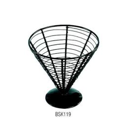 Емкость для закусок "конус" D18см H17,5см, черная BSK119 купить в Е.Маркет