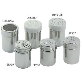 Емкость для сыпучих продуктов с мелкой сеткой 0,24л D6см H8,5см, нерж.сталь с пластиковой крышкой DR купить в Е.Маркет