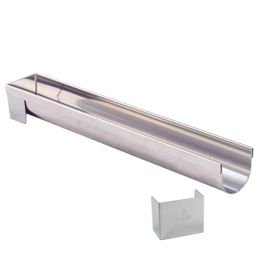 Желоб д/полена "полусфера" разборный 30х4,4см H4см, нерж.сталь 3206.04 купить в Е.Маркет