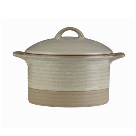 Кокотница 0,56л D15,9см H7см, с ручками и крышкой, керамика, IGNEOUS ZCATIGC21 купить в Е.Маркет