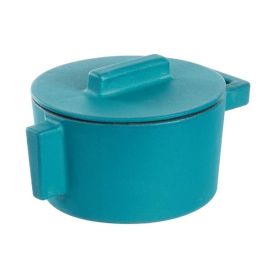 Кокотница чугунная 0,31л D10см H7,5см, с крышкой, цвет "анис" 51607A10 купить в Е.Маркет