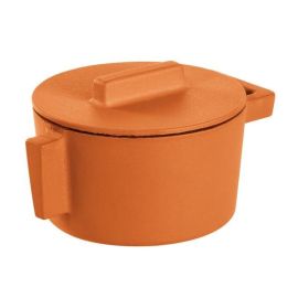 Кокотница чугунная 0,31л D10см H7,5см, с крышкой, цвет "карри" 51607C10 купить в Е.Маркет