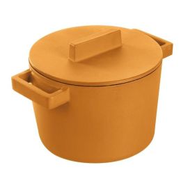 Кокотница чугунная 1,70л D16см H13,5см, с крышкой, цвет "ваниль" 51607V16 купить в Е.Маркет