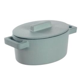 Кокотница чугунная овальная 0,45л 13х10см H7,5см, с крышкой, цвет "имбирь" 51638Z13 купить в Е.Маркет