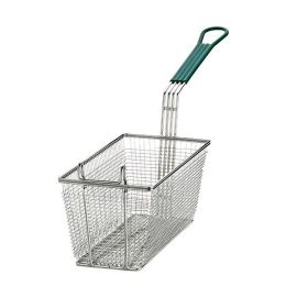 Корзина для фритюрницы 63,5х16,5см H34,5см, никелированная, ручка зеленая 42 купить в Е.Маркет
