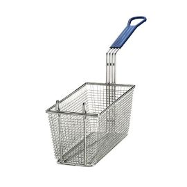 Корзина для фритюрницы 65х14,5см H14,5см, никелированная, ручка синяя 428 купить в Е.Маркет