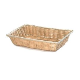 Корзина для хлеба прямоугольная 35,5х25,5см H7,5см, полиротанг 1188W купить в Е.Маркет