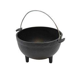 Котелок чугунный 0,475л D12,5см H6см, на ножках, цвет черный CW30151 купить в Е.Маркет
