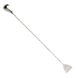 Ложка барная 40см, ручка витая, со стрейнером, нерж.сталь M37072 купить в Е.Маркет