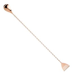 Ложка барная 40см, ручка витая, со стрейнером, сталь/медь M37072CP купить в Е.Маркет