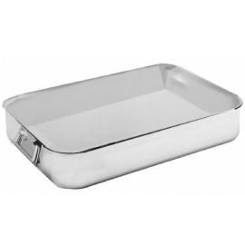Лоток для жарки 60х40см H10см, с ручками, нерж.сталь сатинированная 50900360 купить в Е.Маркет