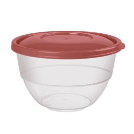 Миска полусферическая 3,3л D23см H14см, с крышкой, п/п 432104221 купить в Е.Маркет
