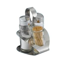 Набор для специй 3 предмета (соль, перец, зубочистки) "спайс", с крюком 419 купить в Е.Маркет