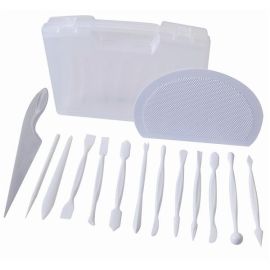 Набор инструментов для работы с мастикой, 14 предметов, пластик 50WA005B купить в Е.Маркет