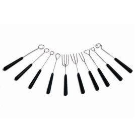 Набор инструментов для работы с шоколадом 10 предметов, нерж.сталь с пластиковыми ручками CHOCOFORK купить в Е.Маркет