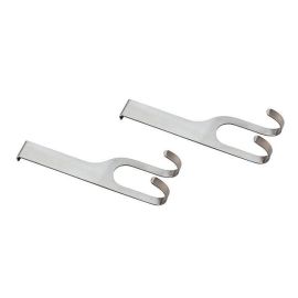 Набор крючков для инвентаря, двойные 2шт., нерж.сталь M30741 купить в Е.Маркет