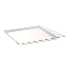 Набор подложек/крышек для десерта 100х100/118мм H6мм "квадрат", 50шт., пластик ZENBO00C купить в Е.Маркет