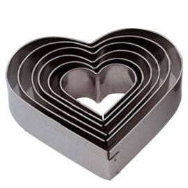 Набор резаков "сердце" 12шт., нерж.сталь CUT7L12 купить в Е.Маркет