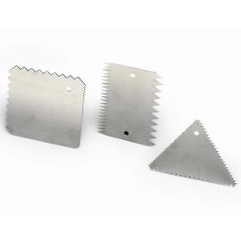 Набор скребков 10х10см (3 шт.), нерж.сталь INOX 3 купить в Е.Маркет