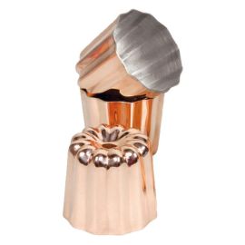 Набор форм для выпечки "ром-баба рифленая" D5,5см H5см (3 шт.), медь 15415-03 купить в Е.Маркет