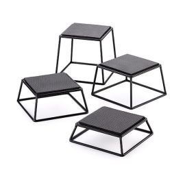 Набор фуршетных подставок 4шт., сталь, цвет черный BKR4 купить в Е.Маркет