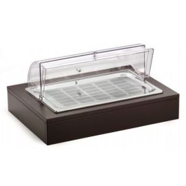 Поднос для джема/масла, с крышкой ROLL-TOP, с охлажд. элементом, на дерев. основании венге 51133100 купить в Е.Маркет