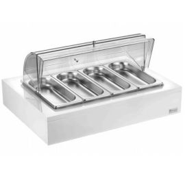 Поднос для столовых приборов с крышкой ROLL-TOP на дерев. основании, цвет белый 511B3900 купить в Е.Маркет