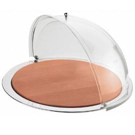 Поднос для сыра D47,5х26H см, с деревянным подносом, с открывающейся крышкой 50951448 купить в Е.Маркет