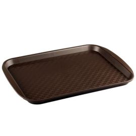Поднос пласт. 26х33см, коричневый 422109014 купить в Е.Маркет