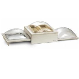 Поднос сервировочный BUFFET COMPACT 50х42см H33см, складывающийся, с крышками,  дерево 51602400 купить в Е.Маркет