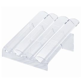 Подставка для "MACARONS" 27х33см H14,5см, 4 полосы, пластик, прозрачная AG05601 купить в Е.Маркет