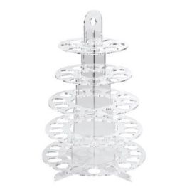 Подставка для "MACARONS" 5 ярусов, D28см H43см, пластик, прозрачная AG07701 купить в Е.Маркет