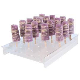 Подставка для мороженного 36х25см H5см, 24 отверстия, пластик, прозрачная 10-E002 купить в Е.Маркет