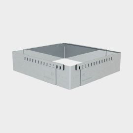 Рама кондитерская раздвижная, размер: MIN 21,5х11,5см - MAX 40х21см H7,5см, нерж.сталь 3013.21 купить в Е.Маркет