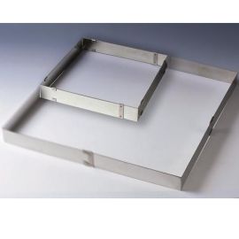 Рама кондитерская раздвижная, размер: MIN 30х30см - MAX 57х56см H5см, нержавеющая сталь RETSPECIAL2 купить в Е.Маркет