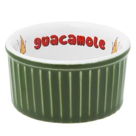 Рамекин 100мл D8см H4см OXFORD, цвет зеленый с декором "GUACAMOLE" C12M-3C1P купить в Е.Маркет
