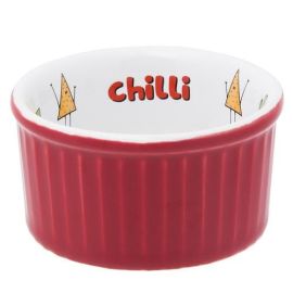 Рамекин 100мл D8см H4см OXFORD, цвет красный с декором "CHILLI" C12M-3B8P купить в Е.Маркет