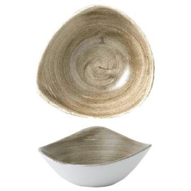 Салатник треугольный 0,37л D18,5см, без борта, STONECAST PATINA, цвет ANTIQUE TAUPE PAATTRB71 купить в Е.Маркет